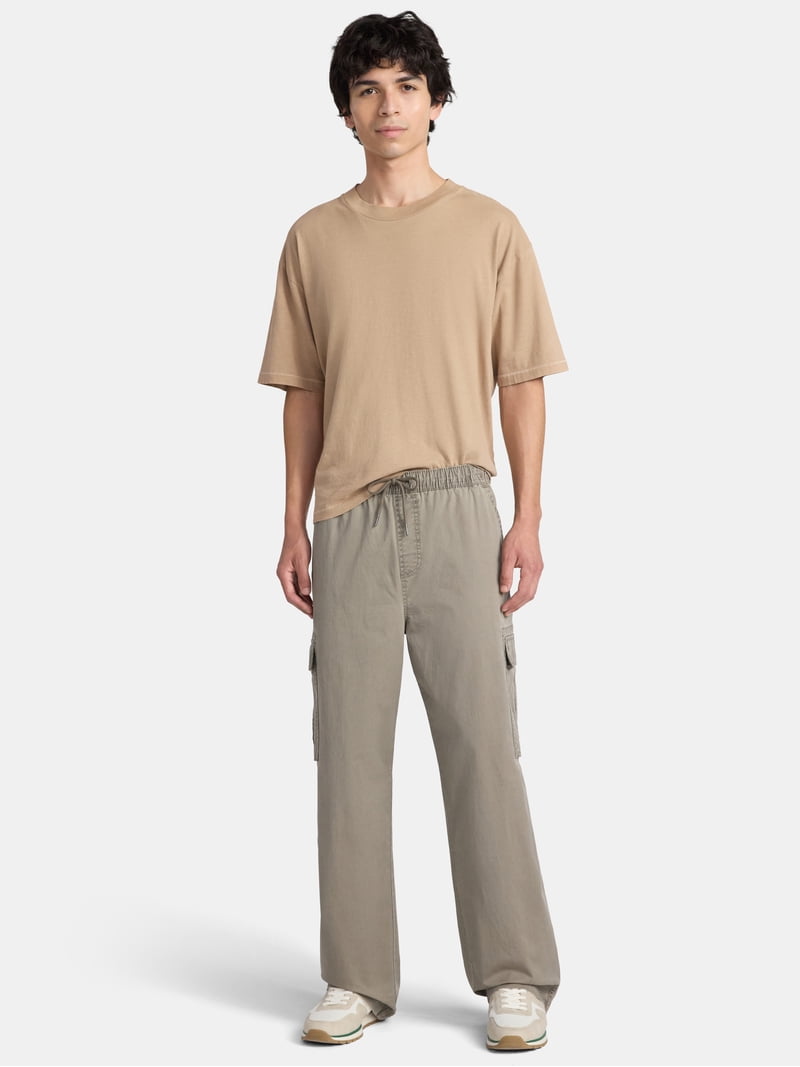 No Boundaries Baggy Fit Wide Leg Cargo Pants, Men's Sizes XS-5XL