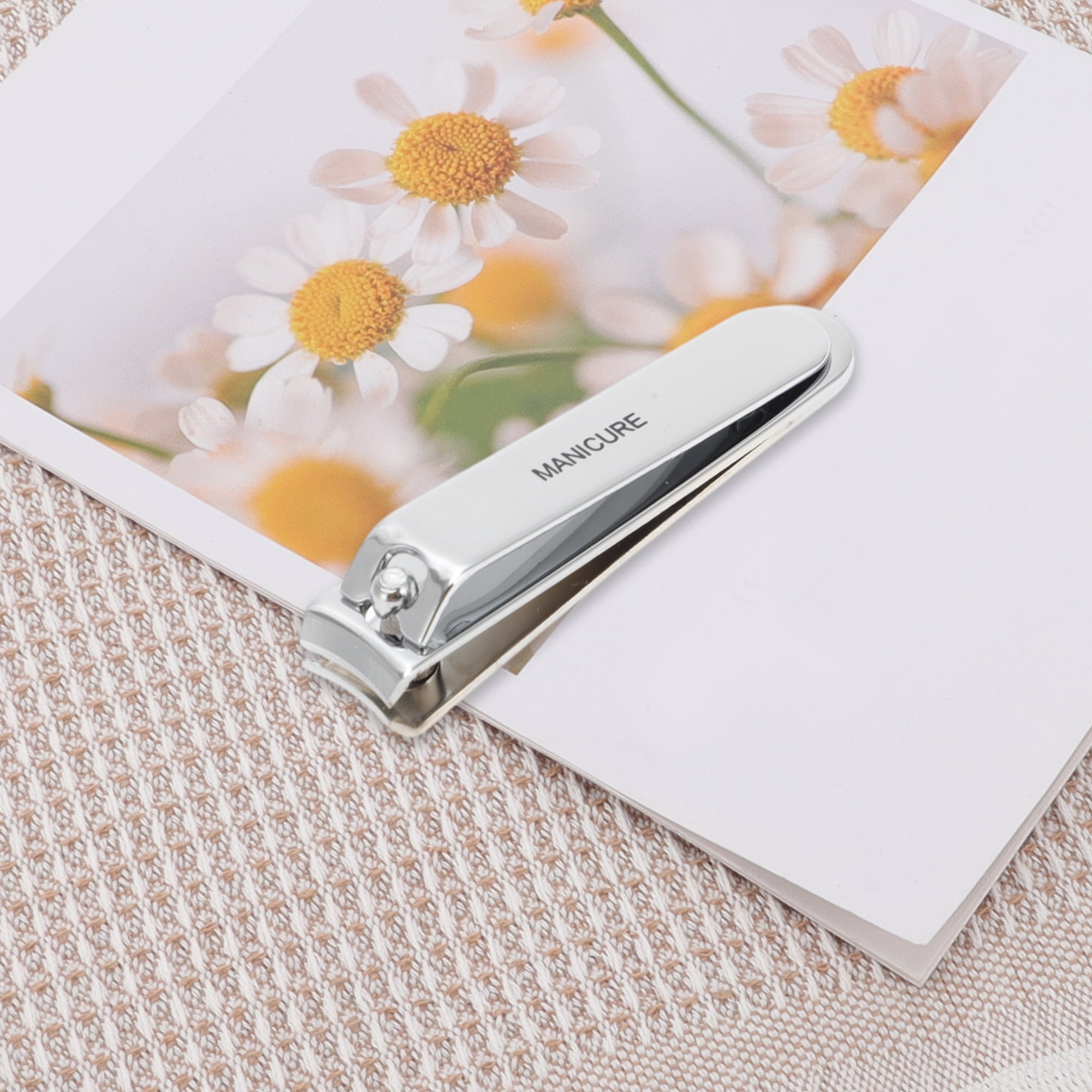 Unique Bargains 4pcs Portable Nail Clippers Set Toenail Clippers Silver Tone 2.36"