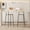 Cream White, variant on Xukmct Pack of 2 Woven Bar Stools with Back and Footrest, Paper Rope Round Barstools for Kitchen Island, Dining Room, Bar, Cream White