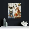 thumbnail image 4 of Nawypu Bathroom Donkey Alpaca Wall Art Funny Animals Bathroom Pictures Wall Decor Bathroom Signs Canvas Prints Framed Modern Animal Painting Artwork for Bath Lavatory Washroom Restroom Living Room, 4 of 4