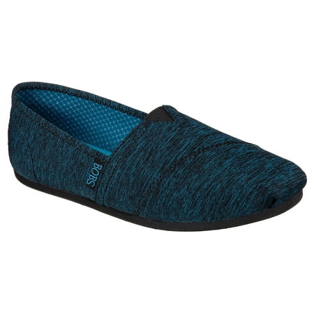 Image of BOBS from Skechers Women s Plush Express Yourself Flat Turquoise/Black 6.5 M US