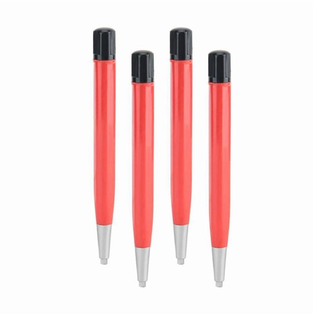 4X Cepillo de Eliminación de óXido para Reloj Pluma Fibra de Vidrio / Latón / Acero Herramienta de Pulido de Arañazos