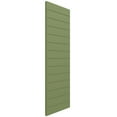 thumbnail image 2 of Ekena Millwork 15"W x 52"H True Fit PVC Horizontal Slat Modern Style Fixed Mount Shutters, Moss Green (Per Pair - Hardware Not Included), 2 of 9
