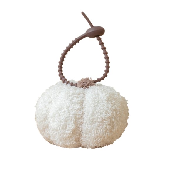 YIMWNYI 4-inch Soft Pumpkin Tree Decoration, Thanksgiving Decor, Halloween Hanging Ornament, Indoor Home Decoration, Festive Fall Accessories, Rustic Pumpkin Decor