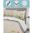 thumbnail image 4 of Quilts Twin Size, Spring Floral Soft Comforter Bedding Set for Bed, Farmhouse Birds Summer Botanical Lightweight Quilted Bedspread with Pillow Cover(2 Pieces) for All Season, 68x86 Inch, 4 of 6
