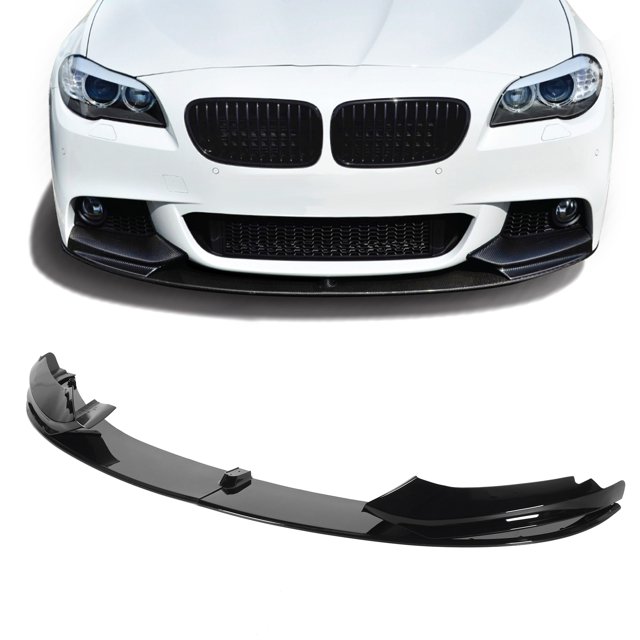 de delantero divisor difusor 4 piezas parachoques delantero labio Spoiler Deflector Splitter apto para 4-Series F32/F36/F33 2014-2020 negro brillante,Alerón de labio delantero Labio de parachoques del Higoodz Accesorio de coche