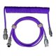 thumbnail image 2 of Cable de teclado mecánico Cable de datos USB Cable de cabeza de aviación Cable de resorte Cable de teclado para juegos, B, 2 of 5