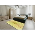 thumbnail image 5 of Ahgly Company Machine Washable Indoor Rectangle Transitional Yellow Area Rugs, 5' x 7', 5 of 7