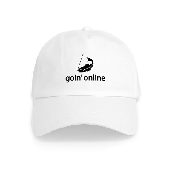 CafePress - Goin' Online Cap - Adjustable 100% Brushed Unisex Casual Cotton Baseball Cap, Beige, 1