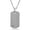Silver, variant on Coastal Jewelry Men's Diamond Accent Tungsten Carbide Dog Tag Necklace