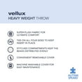 The Vellux Heavy Weight 15 Pound Weighted Charcoal Gray Throw