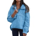 thumbnail image 1 of Manteau Grande Taille pour Femmes Mode Décontractée à Capuche Manches Longues Couleur Unie avec Ourlet Rond pour Confort Élégant, 1 of 5
