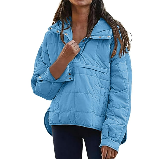 Manteau Grande Taille pour Femmes Mode Décontractée à Capuche Manches Longues Couleur Unie avec Ourlet Rond pour Confort Élégant