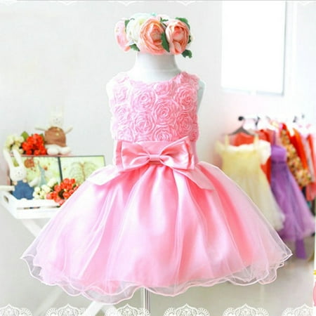 Kacakid Baby Girl Flower Princess Dress Birthday Wedding Bridesmaid Pageant Tulle