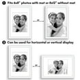 thumbnail image 5 of Americanflat 2 Pack of 8x12 Frames with 6x8 Mat - Plexiglass Cover - White, 5 of 7