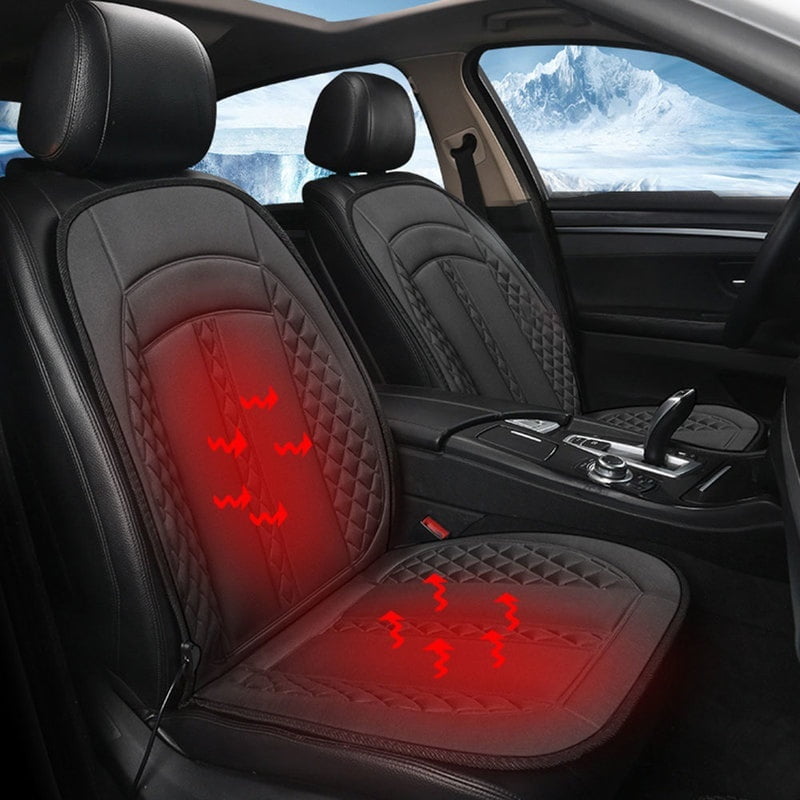 1/2PC Universal Car Heated Seat Cover Cushion Heater Winter Hot Warmer