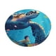 thumbnail image 1 of Balery Colorful Underwater Plant Turtle Fundas de asiento para taburete de bar redondo de tela de terciopelo ajustables que protegen de arañazos y manchas para sillas de 14 a 17 pulgadas.-13 inch, 1 of 7