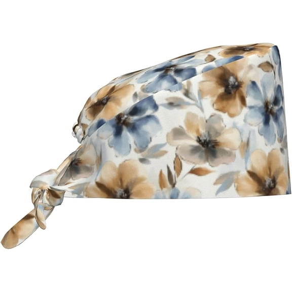 Working Cap Breathable Unisex Women Men Elastic Bandage Tie Back Hats Scrub Nursing Doctor Surgeon Cap