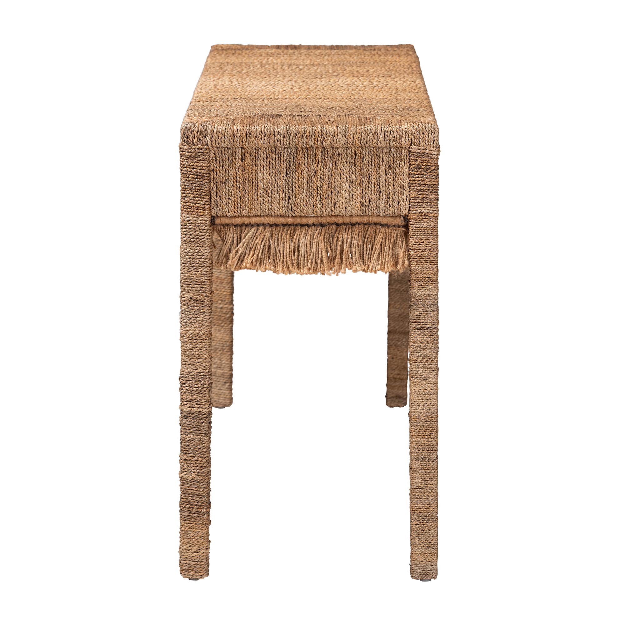bali & pari Fiona Coastal Console Table, Natural Brown