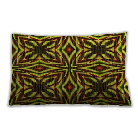 Ahgly Company Indoor Rectangular Contemporary Lumbar Throw Pillow, 13 inch by 19 inch