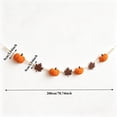 thumbnail image 3 of Cififendec Thanksgiving Harvest Pumpkin Maple Leaf Garland, 78.74", Bead Felt Pumpkin Maple Leaf Hanging Banner for Mantel Shelf Decor, 3 of 7