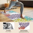 thumbnail image 4 of Yellow Floral and Petal Pattern Hot Yoga Mat Towel Non Slip for Hot Yoga - Quick-Drying Yoga Mat Cover with 4 Corner Pockets with Travel Bag - Hot Yoga Towel Non Slip 74"x26", 4 of 6