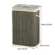 thumbnail image 2 of Organizador de Ropa Multiusos con Tapa, Cesto Plegable de Bambú 1.7m² Impermeable y Transpirable Para Dormitorio Lavandería Armario | Base Antideslizante y Compacto Ahorra Espacio (Gris), 2 of 9