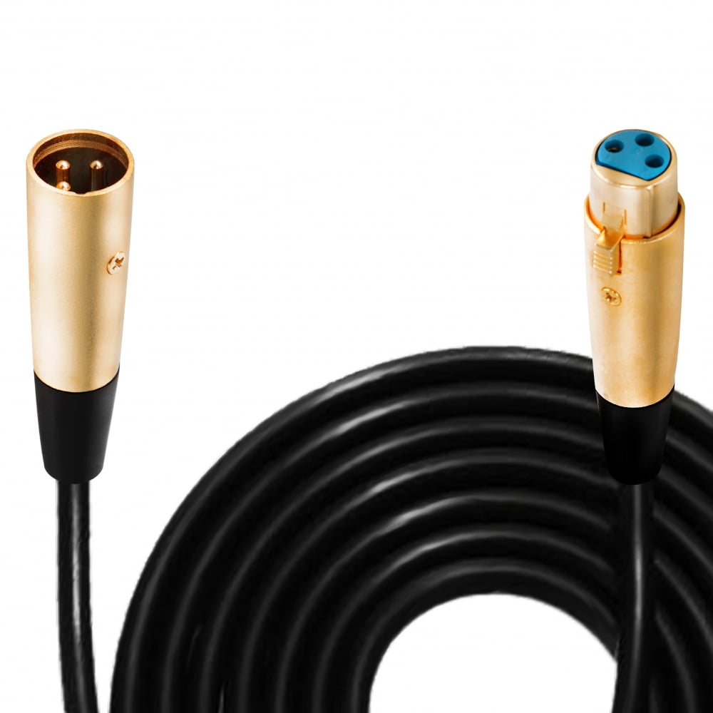 2 1//4 TRS Hosa HSX-015 15 Ft Pair of XLR 3 Pin DJ//Pro Audio Speaker Cables