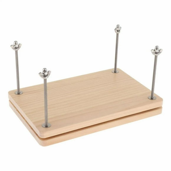 relayinert Sturdy Flat Paper Press Machine Bamboo Wood Book Press Easy To Efficient Solution For Bookbinding