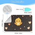 thumbnail image 2 of Baby Chicks Ironing Board Covers Heat Resistant Ironing Pad Mat Portable for Travel Washer Dryer Table, 2 of 6