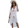 thumbnail image 2 of Traje de Baño de una Pieza Tipo Cárdigan para Mujer, de y Lunares Transparentes para Playa. Talla Única, 2 of 10