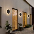 thumbnail image 4 of Lámpara de pared LED nórdica simple y redonda para exteriores, resistente al agua, IP65, para entrada al pasillo de la villa, 4 of 5