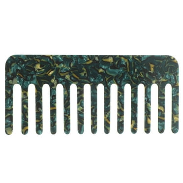 Portable Hair Comb for Women Men with Acetate Sheet Material Multi Color 7 Inch