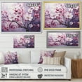thumbnail image 4 of Designart "Amethyst-Hued Dogwood Blossoms I" Dogwood Floater Framed Wall Art Living Room, 4 of 5