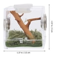 thumbnail image 3 of Boîte d'Alimentation pour Reptiles Acrylique Transparent avec Ventilation 1Ensemble, 3 of 8