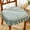 Green, variant on XmhyTop Thick & Plush Oblong Seat Cushion, 16.92x17.71 Inch, Suitable for Garden, Terrace, Kitchen & Office Use,Brown A