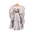 thumbnail image 3 of Figura decorativa de de Navidad, figura de ángel en la copa del , decoración navideña decorativa coleccionable, muñeca en la parte superior Plata, 3 of 8
