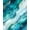 Blue,  Pattern 5, variant on ODIKA 4'x6' Machine Washable Non-Slip Area Rug, Luxury Watercolor Marble with Oceanic Stone High Traffic Rug, Blue, 57402