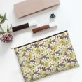 thumbnail image 6 of Kdxio Lilies Flowers Makeup Bag Toiletry Bag Canvas Makeup Bags Zipper Cosmetic Pouch Travel Cosmetic Pouch for Women Gifts, 6 of 7