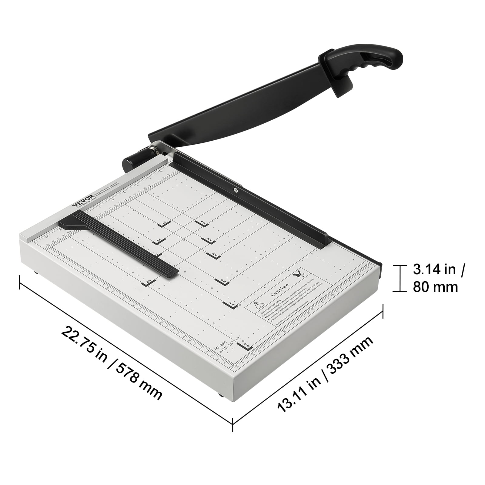 SKYSHALO Paper Cutter Guillotine Trimmer 15" 16 Sheets Cutting Capacity Metal Base