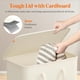 thumbnail image 5 of 1 Piezas Cesto Ropa Sucia Estrecho con Tapa 65L, Cesta Ropa Sucia con Asas Extendidas, Cesta de Almacenamiento, Cubo Ropa Sucia Pequeño Plegable para Baño, Dormitorio, Lavadero, 5 of 9