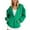Green, variant on VEKDONE Fashion Hoodie Jackets for Women Long Sleeve Drawstring Tunics Coat Solid Color Zipper Outwear with Pockets Casual Outdoor Y2K Hooded Jacket