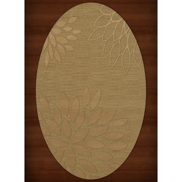 Dalyn Dover Area Rug DV17 Dv17 Wheat Floral Leaves 8' x 10' Oval