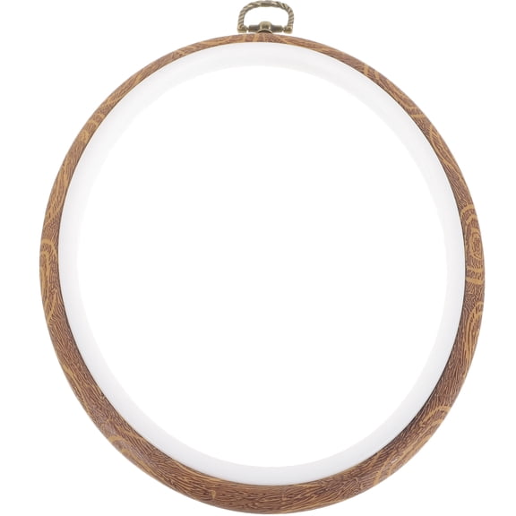 NICEXMAS Durable Light Brown Wood Embroidery Hoop Holder Perfect for DIY Craft and Stitching