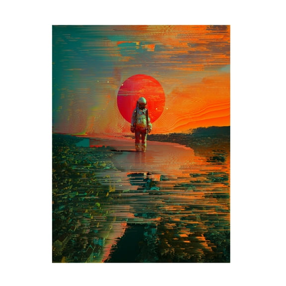 Canvas Wall Art - Francis Minoza 'The Blast' Wall Art for Living Room, Bedroom, or Office Décor by Trademark Fine Art - 14 x 19 Inches