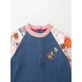 thumbnail image 6 of Bellafa Toddler Girl Christmas Jean Dress Long Sleeve Fall Winter Cotton Casual Denim Shirt Dresses 2-7Years Kids Button Back Dress, 6 of 10