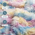 thumbnail image 3 of Bare Home Shaggy Faux Fur Duvet Cover - Ultra Soft - Fluffy Crystal Velvet - King/Cal King, Multi Tie-Dye, 3 of 7