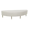 thumbnail image 1 of TOV Furniture Bianca Cream Velvet Full Size Bench, 1 of 6