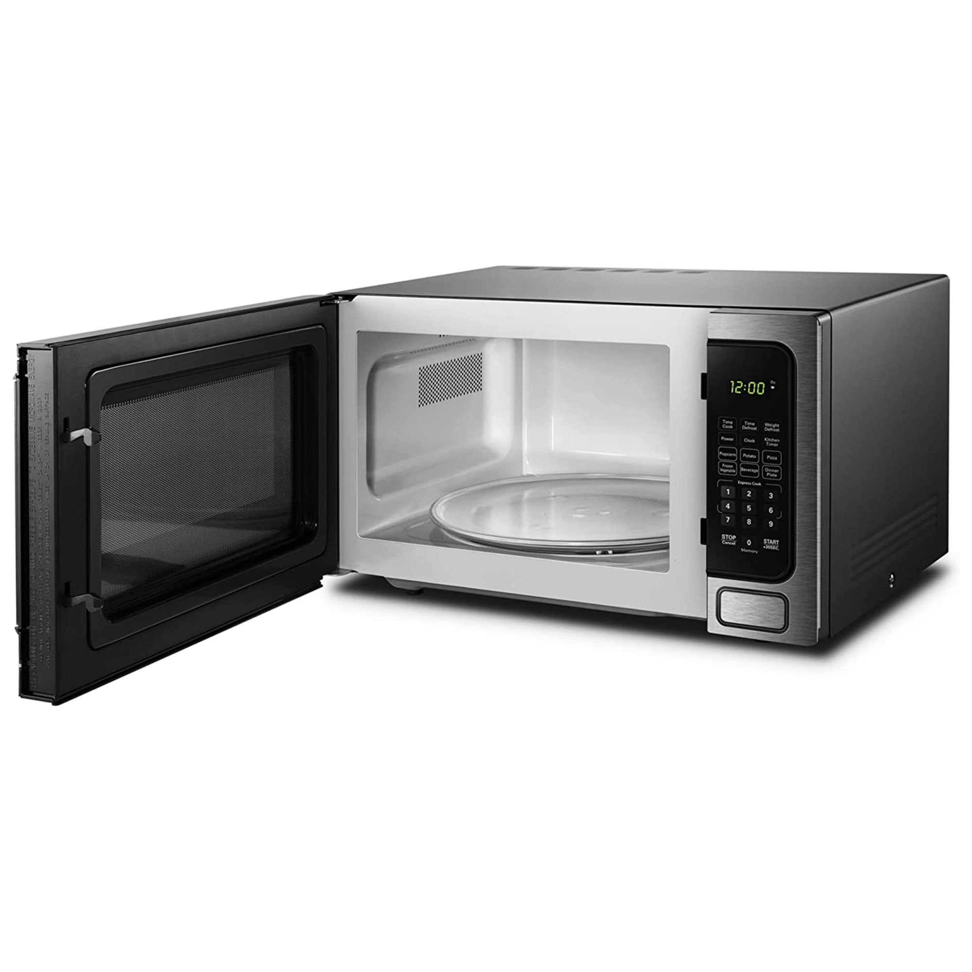 Danby DDMW1125BBS 1,000 W 1.1 Cu Ft Countertop Microwave, Stainless Finish