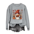 thumbnail image 4 of Enjoytime Halloween Sweatshirts for Women Funny Printed Crew Neck Long Sleeve Tops Fall Fashion Casual Spooky Season Sweatshirt, 4 of 6